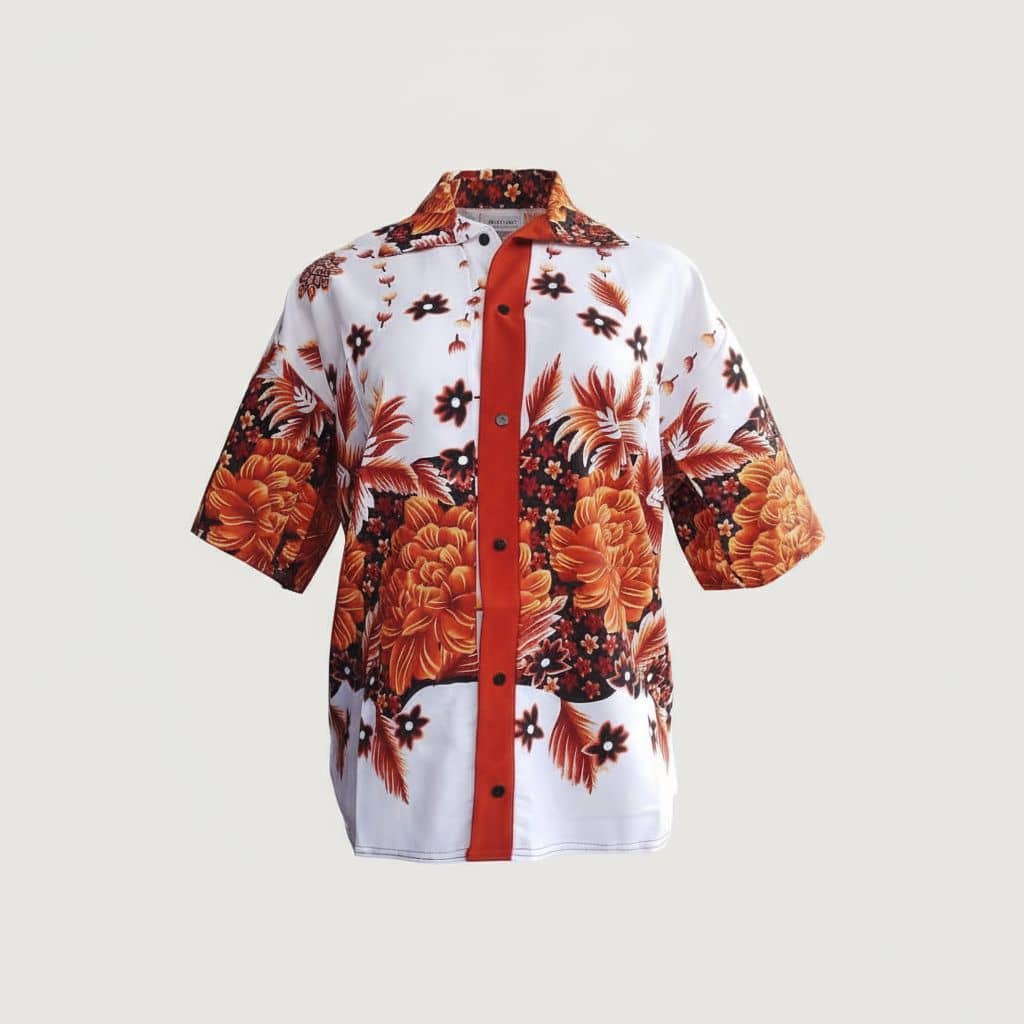 Nigerian Autumn Floral Print Men's Casual