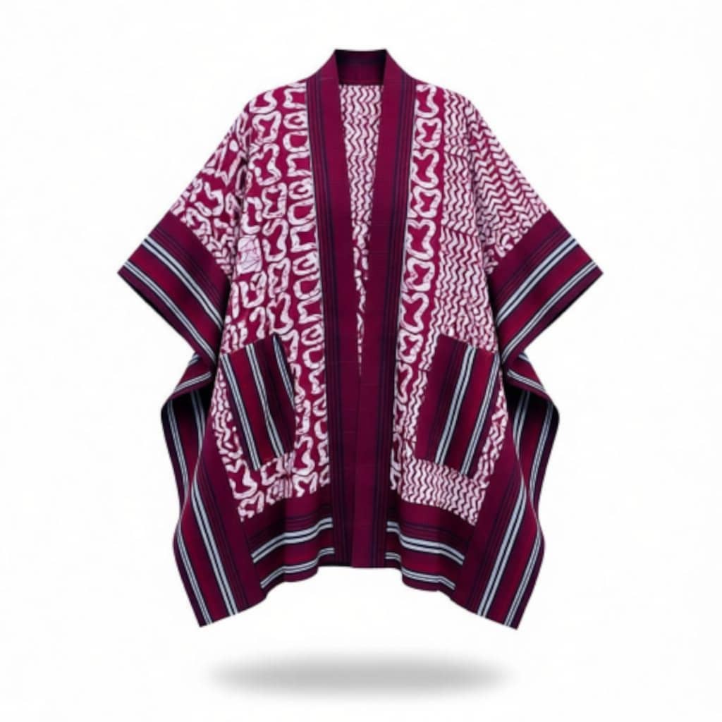 Indigo Dream Shroud: Night Sky Adire Kimono