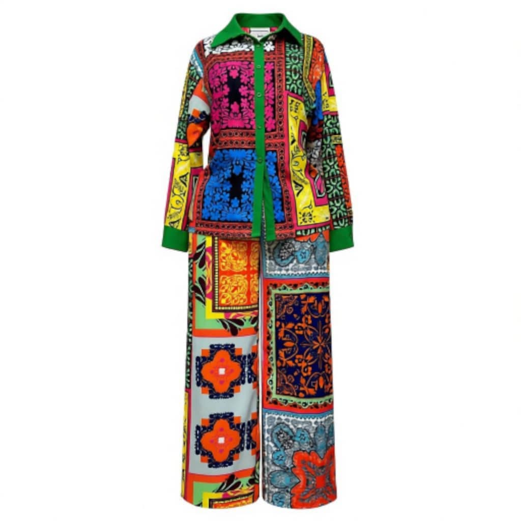 Orange & White Co-ord Set